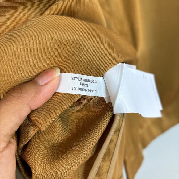 J Crew Alfie in Gramercy Twill Blazer Size 14 Camel Oversize Fit Minimal Office - Picture 13 of 13